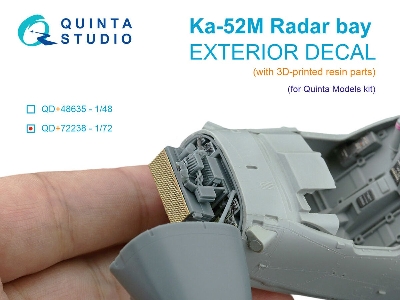 Kamov Ka-52 M - Radar Bay With 3d-printed Resin Parts (For Quinta Models Kits) - zdjęcie 1