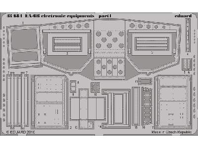  EA-6B electronic equipments 1/48 - Kinetic - blaszki - zdjęcie 2