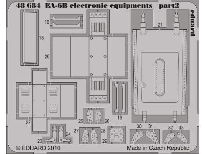  EA-6B electronic equipments 1/48 - Kinetic - blaszki - zdjęcie 3