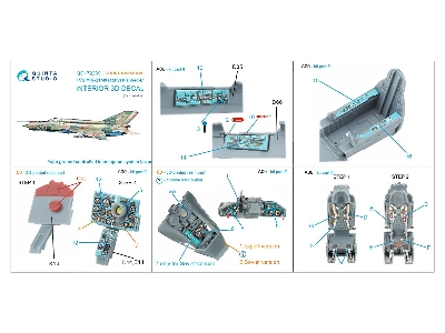 Mig-21 Bis Early - 3d-printed & Coloured Interior With 3d-printed Resin Parts (For Eduard Kits) - zdjęcie 11