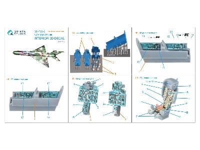 Mig-21 Um - 3d-printed & Coloured Interior With 3d-printed Resin Parts (For Kovozavody Prostejov Kits) - zdjęcie 10