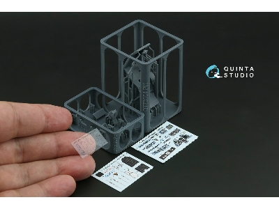 Kamov Ka-50 (Blue-grey Panels) - 3d-printed & Coloured Interior With 3d-printed Resin Parts (For Hobby Boss And Ark Kits) - zdjÄ