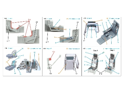 Kamov Ka-50 (Blue-grey Panels) - 3d-printed & Coloured Interior With 3d-printed Resin Parts (For Hobby Boss And Ark Kits) - zdjÄ
