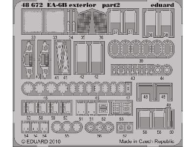  EA-6B exterior 1/48 - Kinetic - blaszki - zdjęcie 3