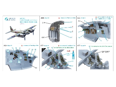 De Havilland Mosquito B Mk.Xvi / Pr.Xvi - 3d-printed & Coloured Interior With 3d-printed Resin Parts (For Airfix Kits) - zdjęci
