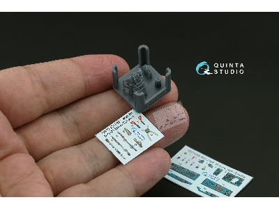 Mig-21 Mf (Moscov Plant) - 3d-printed & Coloured Interior With 3d-printed Resin Parts (For Eduard Kits) - zdjęcie 5