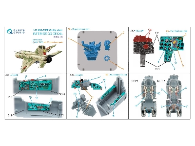 Mig-21 Mf (Gorkiy Plant) - 3d-printed & Coloured Interior With 3d-printed Resin Parts (For Eduard Kits) - zdjęcie 10