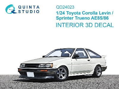 Toyota Corolla Levin Ae85/86 - 3d-printed & Coloured Interior (For Aoshima Kits) - zdjęcie 1