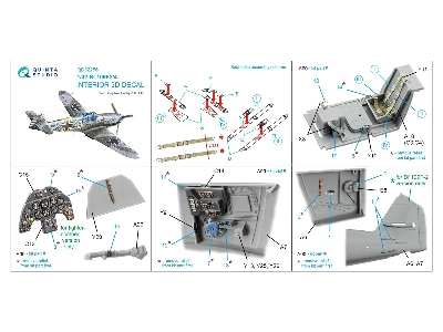 Messerschmitt Bf-109 F-2 / F-4 - 3d-printed & Coloured Interior On Decal Paper (For Hasegawa And Hobby 2000 Kits) - zdjęcie 10