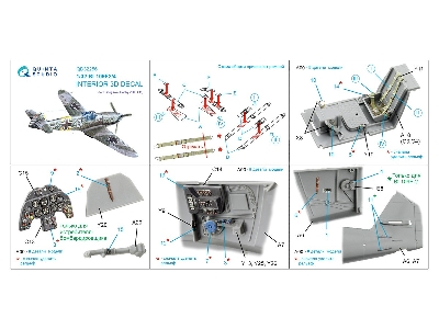 Messerschmitt Bf-109 F-2 / F-4 - 3d-printed & Coloured Interior On Decal Paper (For Hasegawa And Hobby 2000 Kits) - zdjęcie 11