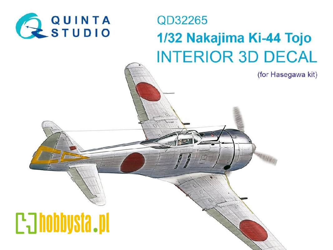Nakajima Ki-44 Tojo - 3d-printed & Coloured Interior (For Hasegawa Kits) - zdjęcie 1