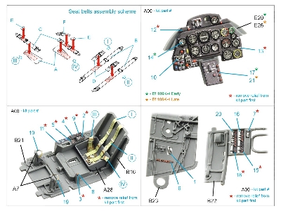Messerschmitt Bf-109 K-4 - 3d-printed & Coloured Interior (For Kotare Kits) - zdjęcie 10