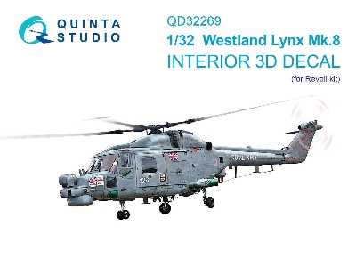 Westland Lynx Mk.8 - 3d-printed & Coloured Interior (For Revell Kits) - zdjęcie 1