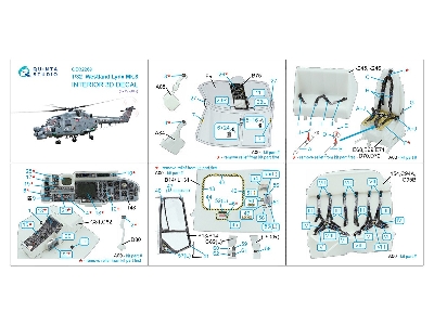 Westland Lynx Mk.8 - 3d-printed & Coloured Interior (For Revell Kits) - zdjęcie 6