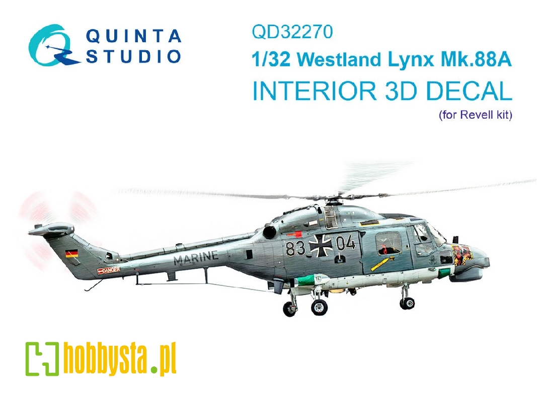 Westland Lynx Mk.88a - 3d-printed & Coloured Interior (For Revell Kits) - zdjęcie 1
