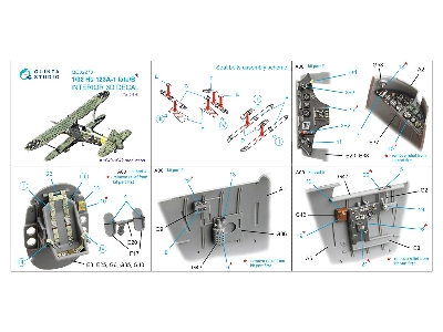 Henschel Hs 123 A-1 Late / B - 3d-printed & Coloured Interior (For Icm Kits) - zdjęcie 10