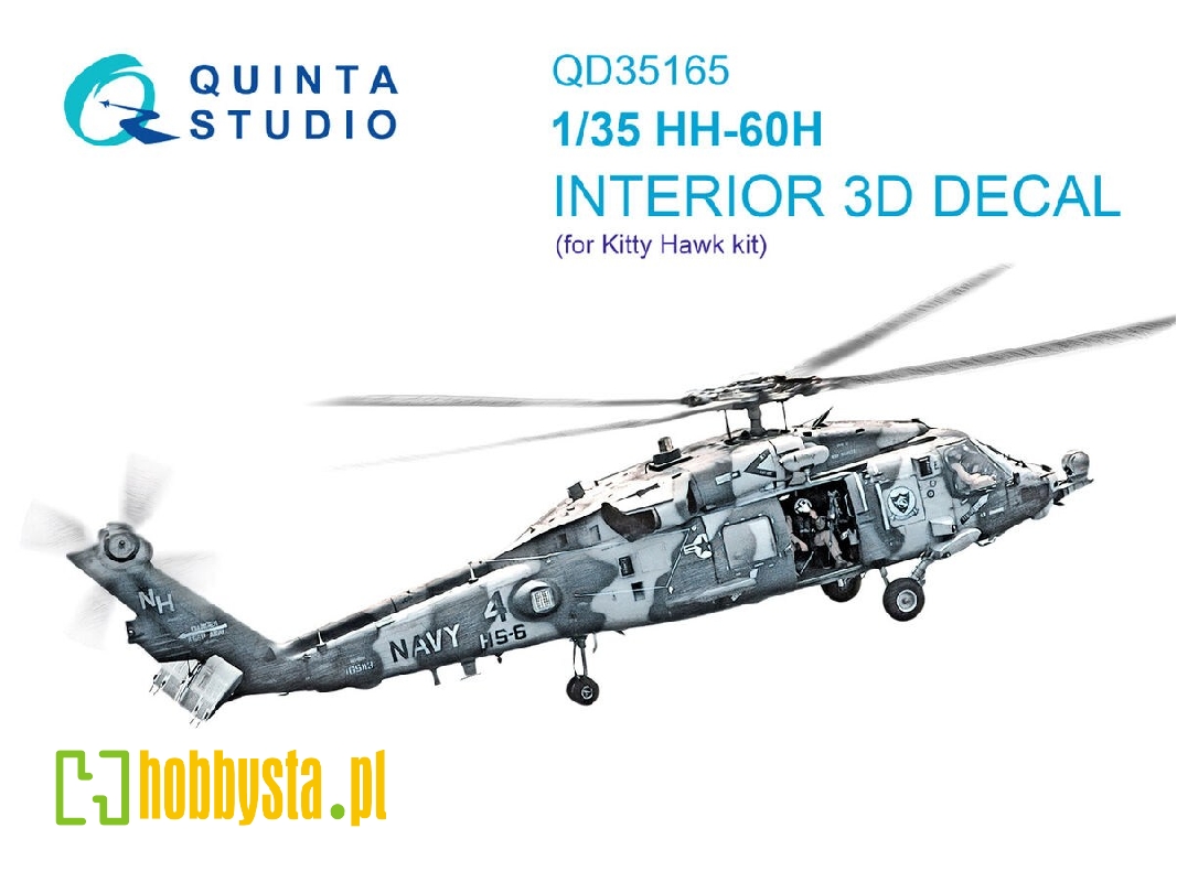 Sikorsky Hh-60 H Rescue Hawk - 3d-printed & Coloured Interior (For Kitty Hawk Kits) - zdjęcie 1