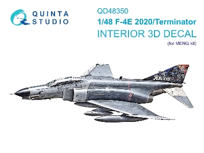 Mcdonell Douglas F-4 E 2020 Terminator - 3d-printed & Coloured Interior (For Meng Kits) - zdjęcie 1