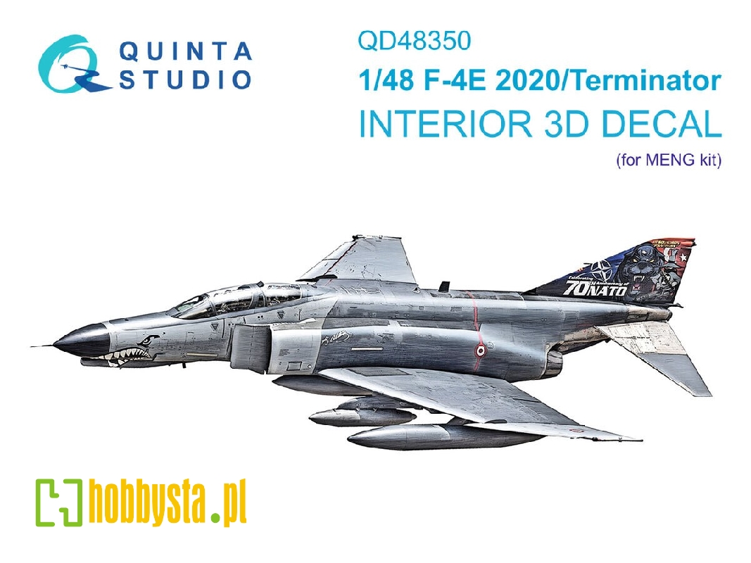 Mcdonell Douglas F-4 E 2020 Terminator - 3d-printed & Coloured Interior (For Meng Kits) - zdjęcie 1