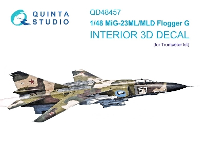 Mig-23 Ml / Mld - 3d-printed & Coloured Interior (For Trumpeter Kits) - zdjęcie 1