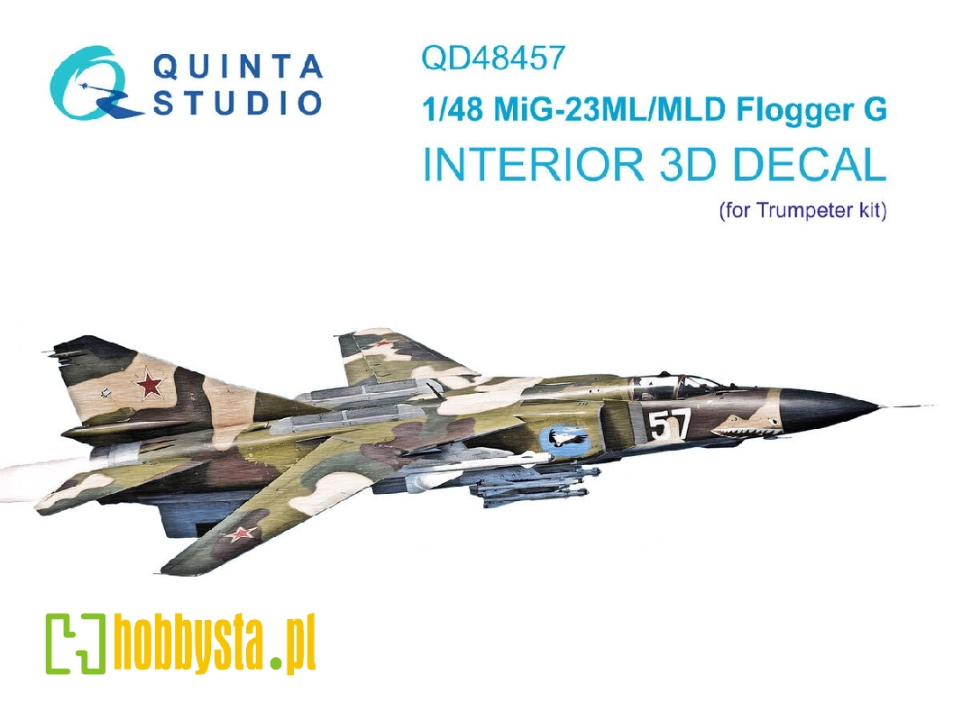 Mig-23 Ml / Mld - 3d-printed & Coloured Interior (For Trumpeter Kits) - zdjęcie 1