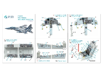 Mcdonnell Douglas F-15 D/Dj - 3d-printed & Coloured Interior On Decal Paper (For Hasegawa Kits) - zdjęcie 4