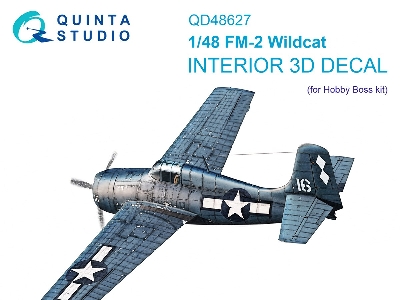 Fm-2 Wildcat - 3d-printed & Coloured Interior On Decal Paper (For Hobby Boss Kits) - zdjęcie 2