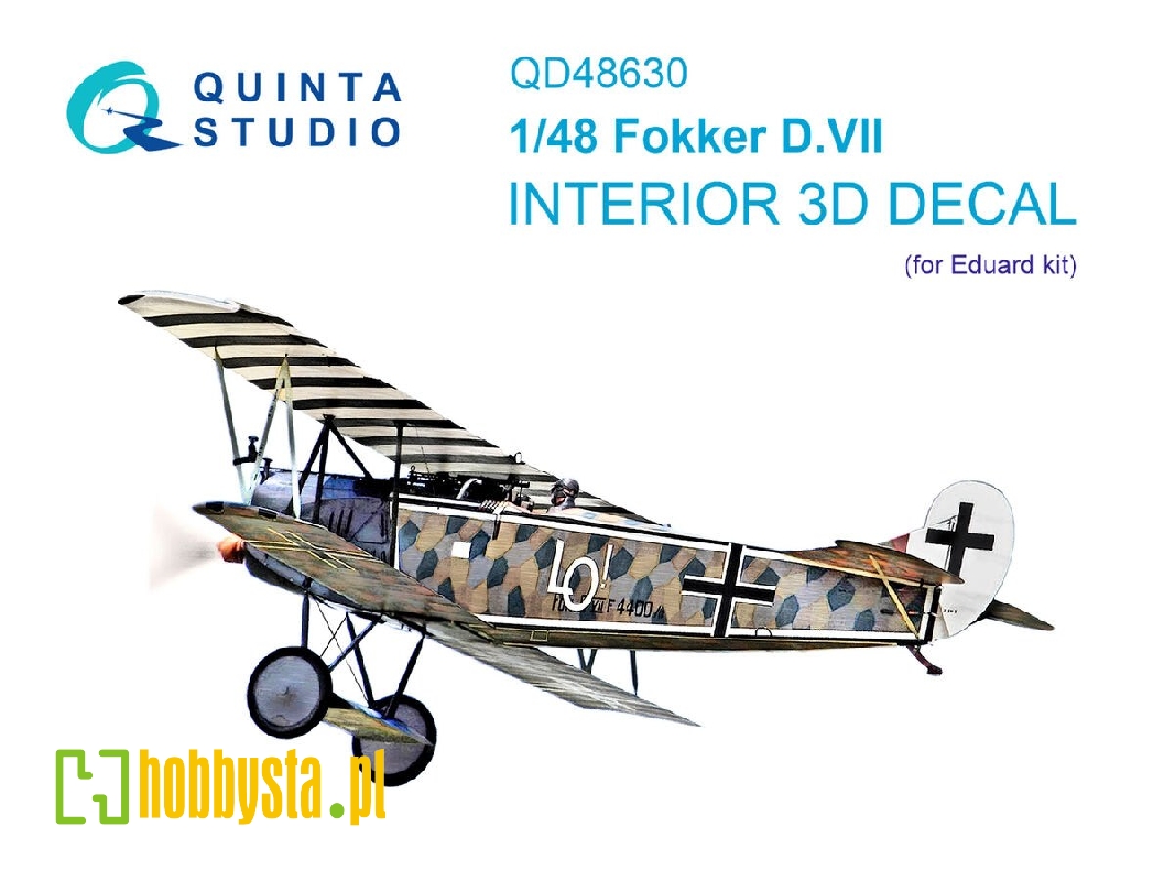 Fokker D.Vii - 3d-printed & Coloured Interior (For Eduard Kits) - zdjęcie 1