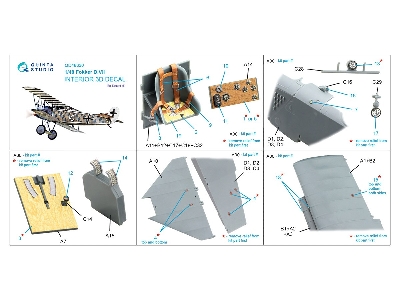 Fokker D.Vii - 3d-printed & Coloured Interior (For Eduard Kits) - zdjęcie 10