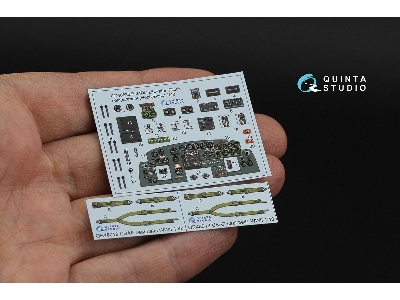 Consolidated  B-24 D/J Liberator - Pilot's Compartment - 3d-printed & Coloured Interior (For Hobby Boss Kits) - zdjęcie 2