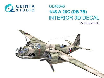 Douglas A-20 C Havoc (Db-7b) - 3d-printed & Coloured Interior (For Hkm Kits) - zdjęcie 1
