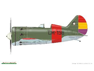  I-16 Type 10 over Spain DUAL COMBO 1/48 - samolot - zdjęcie 7