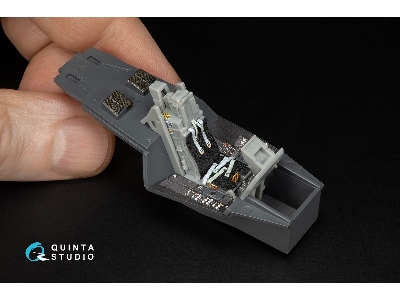 Lockheed Martin F-22 Raptor - 3d-printed & Coloured Interior (For Hasegawa Kits) - zdjęcie 5