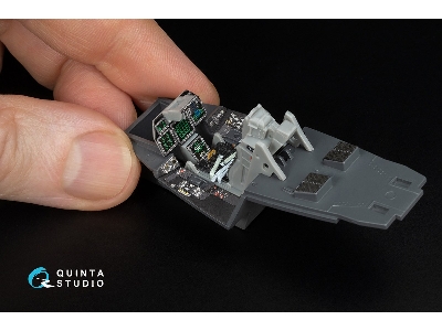 Lockheed Martin F-22 Raptor - 3d-printed & Coloured Interior (For Hasegawa Kits) - zdjęcie 7