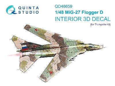 Mig-27 Flogger-d - 3d-printed & Coloured Interior (For Trumpeter Kits) - zdjęcie 1