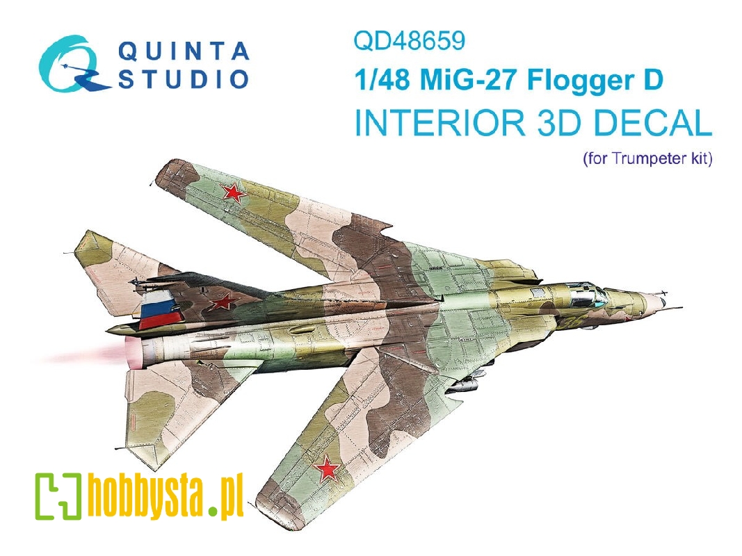 Mig-27 Flogger-d - 3d-printed & Coloured Interior (For Trumpeter Kits) - zdjęcie 1