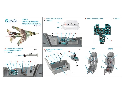 Mig-27 Flogger-d - 3d-printed & Coloured Interior (For Trumpeter Kits) - zdjęcie 9