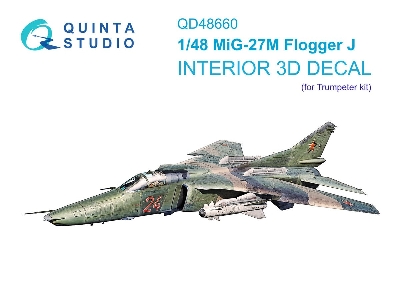 Mig-27 M Flogger-j - 3d-printed & Coloured Interior (For Trumpeter Kits) - zdjęcie 1