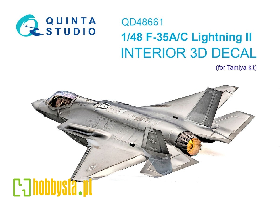 Lockheed Martin F-35 A/C Lightning Ii - 3d-printed & Coloured Interior (For Tamiya Kits) - zdjęcie 1