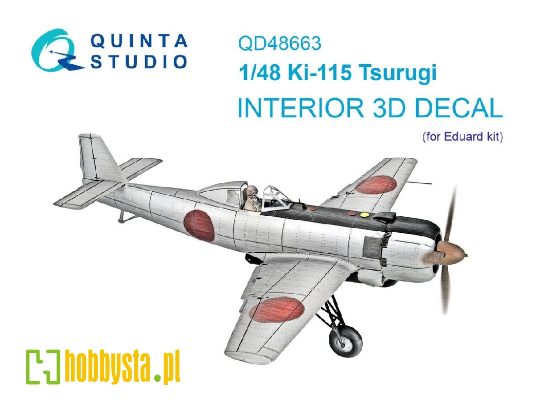 Nakajima Ki-115 Tsurugi - 3d-printed & Coloured Interior (For Eduard Kits) - zdjęcie 1