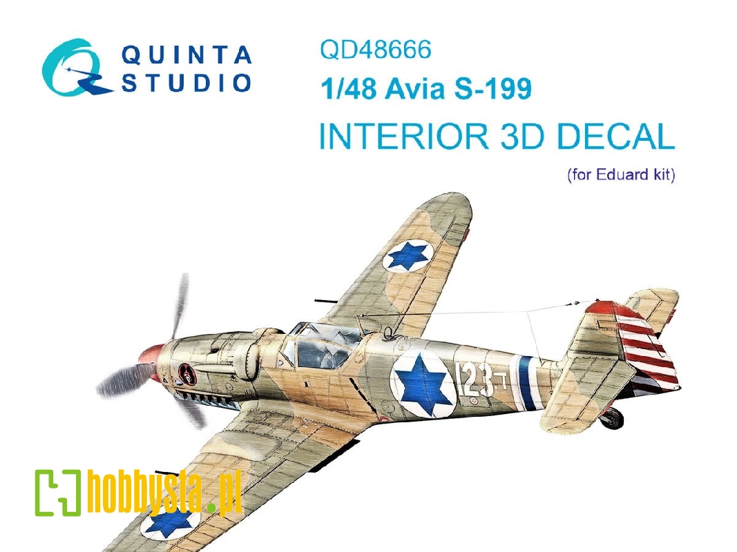 Avia S-199 - 3d-printed & Coloured Interior (For Eduard Kits) - zdjęcie 1