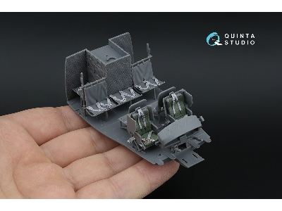 Bell Uh-1 D Early / H Early - 3d-printed & Coloured Interior (For Kitty Hawk Kits) - zdjęcie 9