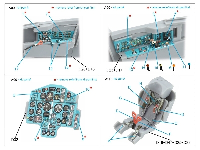 Mig-25 Rb / Rbt - 3d-printed & Coloured Interior On Decal Paper (For Icm Kits) - zdjęcie 3