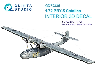 Pby-5 Catalina  - 3d-printed & Coloured Interior On Decal Paper (For Academy Kits) - zdjęcie 2