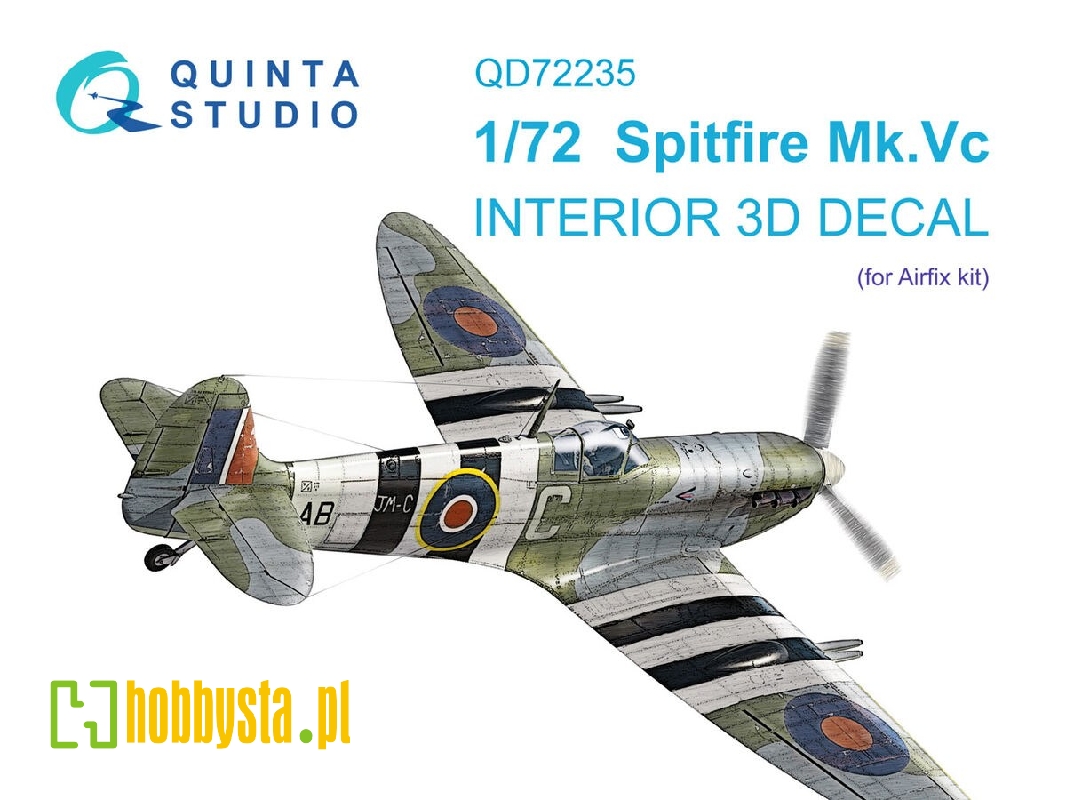 Supermarine Spitfire Mk.Vc - 3d-printed & Coloured Interior (For Airfix Kits) - zdjęcie 1