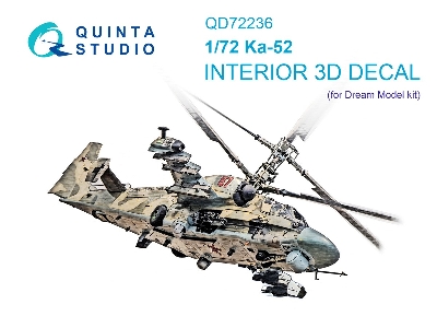 Kamov Ka-52 - 3d-printed & Coloured Interior On Decal Paper (For Dream Model Kits) - zdjęcie 2