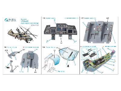 Kamov Ka-52 - 3d-printed & Coloured Interior On Decal Paper (For Dream Model Kits) - zdjęcie 5