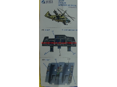 Kamov Ka-52 - 3d-printed & Coloured Interior On Decal Paper (For Dream Model Kits) - zdjęcie 15