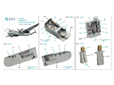 Heinkel He-219 - 3d-printed & Coloured Interior (For Dragon Kits) - zdjęcie 10