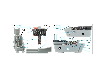 Nort American F-86 A Sabre - 3d-printed & Coloured Interior (For Clear Prop Kits) - zdjęcie 9